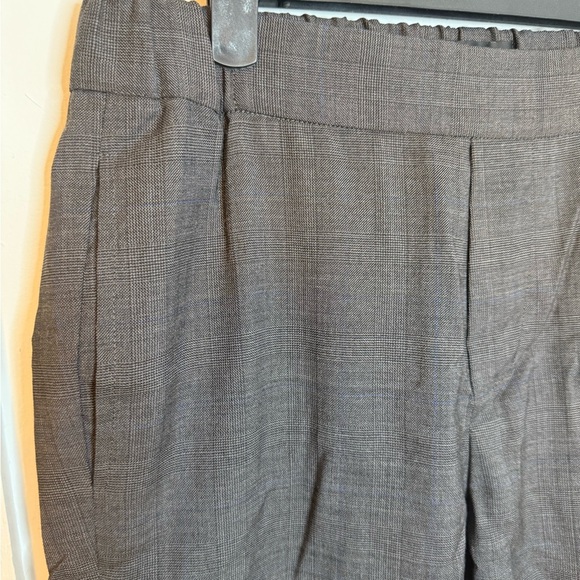 Nili Lotan Gray Houndstooth Elastic Waist Wool Pants - Picture 6 of 6